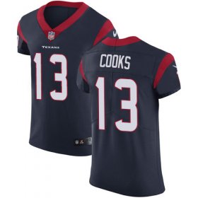 Wholesale Cheap Nike Texans #13 Brandin Cooks Navy Blue Team Color Men\'s Stitched NFL Vapor Untouchable Elite Jersey