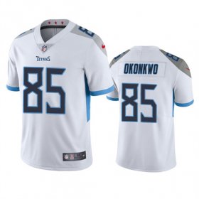 Wholesale Cheap Men\'s Tennessee Titans #85 Chig Okonkwo White Vapor Untouchable Stitched Jersey