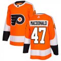 Wholesale Cheap Adidas Flyers #47 Andrew MacDonald Orange Home Authentic Stitched Youth NHL Jersey