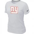 Wholesale Cheap Women's Nike New York Giants Logo NFL T-Shirt White