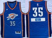 Wholesale Cheap Oklahoma City Thunder #35 Kevin Durant Revolution 30 Swingman 2014 Christmas Day Blue Jersey