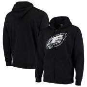 Wholesale Cheap Philadelphia Eagles G-III Sports by Carl Banks Primary Logo Full-Zip Hoodie Black