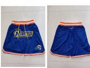 Wholesale Men's Los Angeles Rams Blue Just Don Swingman Shorts