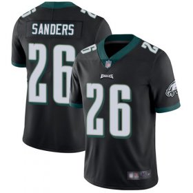 Wholesale Cheap Nike Eagles #26 Miles Sanders Black Alternate Men\'s Stitched NFL Vapor Untouchable Limited Jersey