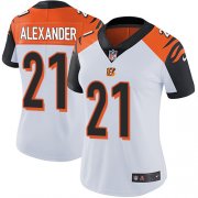 Wholesale Cheap Nike Bengals #21 Mackensie Alexander White Women's Stitched NFL Vapor Untouchable Limited Jersey