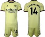 Wholesale Cheap Men 2021-2022 Club Arsenal away yellow 14 Soccer Jerseys