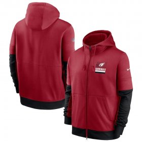 Wholesale Cheap Arizona Cardinals Nike Sideline Impact Lockup Performance Full-Zip Hoodie Cardinal