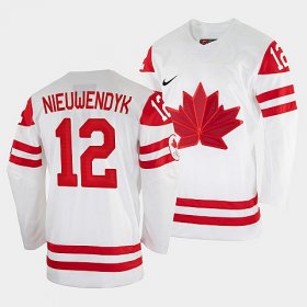 Wholesale Cheap Men\'s Joe Nieuwendyk Canada Hockey White 2022 Winter Olympic #12 Salt Lake City Jersey