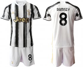 Wholesale Cheap Men 2020-2021 club Juventus home 8 white black Soccer Jerseys