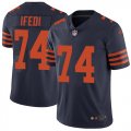 Wholesale Cheap Nike Bears #74 Germain Ifedi Navy Blue Alternate Youth Stitched NFL Vapor Untouchable Limited Jersey