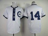 Wholesale Cheap Cubs #14 Ernie Banks White 1909 Turn Back The Clock Stitched MLB Jersey