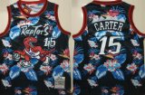 Wholesale Cheap Raptors 15 Vince Carter Black 1998-99 Hardwood Classics Floral Fashion Swingman Jersey