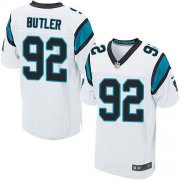 Wholesale Cheap Nike Panthers #92 Vernon Butler White Men's Stitched NFL Elite Jersey