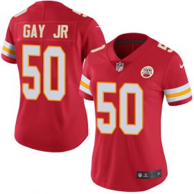 Wholesale Cheap Nike Chiefs #50 Willie Gay Jr. Red Team Color Women\'s Stitched NFL Vapor Untouchable Limited Jersey