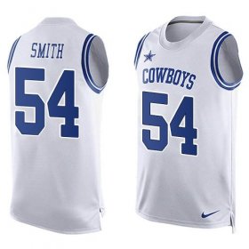 Wholesale Cheap Nike Cowboys #54 Jaylon Smith White Men\'s Stitched NFL Limited Tank Top Jersey