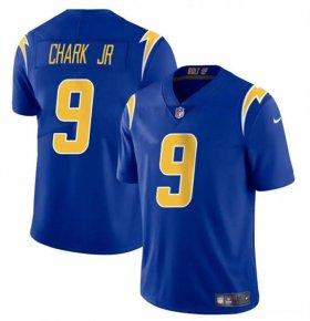 Cheap Men\'s Los Angeles Chargers #9 DJ Chark Jr Royal 2024 Vapor Limited Football Stitched Jersey