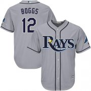 Wholesale Cheap Rays #12 Wade Boggs Grey Cool Base Stitched Youth MLB Jersey