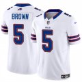 Cheap Men's Buffalo Bills #5 Anthony Brown White 2024 F.U.S.E. Vapor Untouchable Limited Football Stitched Jersey