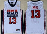 Wholesale Cheap 1992 Olympics Team USA #13 Chris Paul White Swingman Jersey