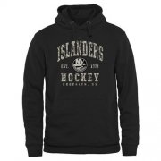 Wholesale Cheap Men's New York Islanders Black Camo Stack Pullover Hoodie