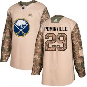 Wholesale Cheap Adidas Sabres #29 Jason Pominville Camo Authentic 2017 Veterans Day Youth Stitched NHL Jersey