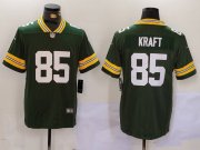 Cheap Men's Green Bay Packers #85 Tucker Kraft Green Vapor Untouchable Stitched Football Jersey