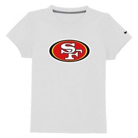 Wholesale Cheap San Francisco 49ers Sideline Legend Authentic Logo Youth T-Shirt White