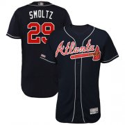 Wholesale Cheap Braves #29 John Smoltz Navy Blue Flexbase Authentic Collection Stitched MLB Jersey