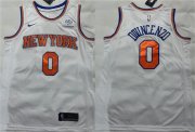 Cheap Men's New York Knicks #0 Donte DiVincenzo White Stitched Basketball Jersey