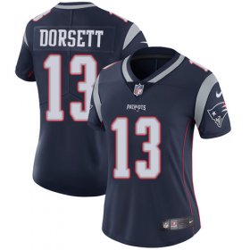 Wholesale Cheap Nike Patriots #13 Phillip Dorsett Navy Blue Team Color Women\'s Stitched NFL Vapor Untouchable Limited Jersey