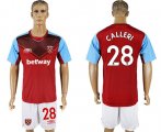 Wholesale Cheap West Ham United #28 Calleri Home Soccer Club Jersey