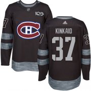 Wholesale Cheap Adidas Canadiens #37 Keith Kinkaid Black 1917-2017 100th Anniversary Stitched NHL Jersey