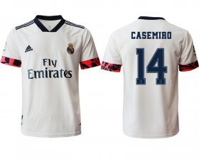 Wholesale Cheap Men 2020-2021 club Real Madrid home aaa version 14 white Soccer Jerseys2