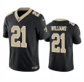 Men's New Orleans Saints #21 Jamaal Williams Black 2023 F.U.S.E. Vapor Untouchable Limited Football Stitched Jersey