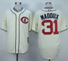 Wholesale Cheap Cubs #31 Greg Maddux Cream 1929 Turn Back The Clock Stitched MLB Jersey