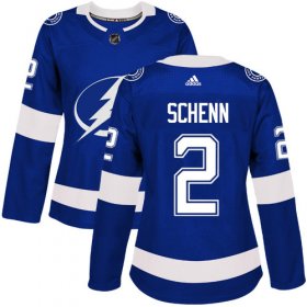 Cheap Adidas Lightning #2 Luke Schenn Blue Home Authentic Women\'s Stitched NHL Jersey