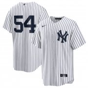 Cheap Men's New York Yankees #54 Max Fried White 2024 Cool Base Stitched Baseball Jersey