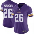 Cheap Women's Minnesota Vikings #26 Kene Nwangwu Purple Vapor Untouchable Limited Jersey(Run Small)