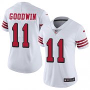 Wholesale Cheap Nike 49ers #11 Marquise Goodwin White Rush Women's Stitched NFL Vapor Untouchable Limited Jersey