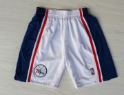 Wholesale Cheap Philadelphia 76ers White Throwback Short