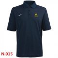 Wholesale Cheap Nike France 2014 World Soccer Authentic Polo Dark Blue