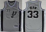 Wholesale Cheap San Antonio Spurs #33 Boris Diaw Revolution 30 Swingman Gray Jersey