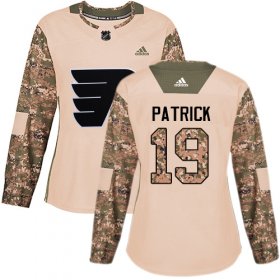 Wholesale Cheap Adidas Flyers #19 Nolan Patrick Camo Authentic 2017 Veterans Day Women\'s Stitched NHL Jersey