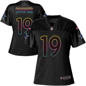 Wholesale Cheap Nike Cowboys #19 Amari Cooper Black Women\'s NFL Fashion Game Jersey