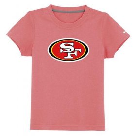 Wholesale Cheap San Francisco 49ers Sideline Legend Authentic Logo Youth T-Shirt Pink