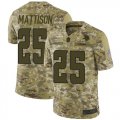 Wholesale Cheap Nike Vikings #25 Alexander Mattison Camo Men's Stitched NFL Limited 2018 Salute To Service Jersey