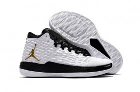 Wholesale Cheap Air Jordan Melo M13 Shoes White/Black-Gold