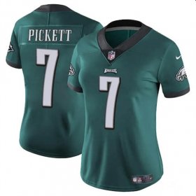 Cheap Women\'s Philadelphia Eagles #7 Kenny Pickett Green Vapor Untouchable Limited Football Stitched Jersey(Run Small)