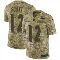 Wholesale Cheap Nike Ravens #12 Jaleel Scott Camo Men's Stitched NFL Limited 2018 Salute To Service Jersey