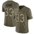 Wholesale Cheap Nike Jets #33 Jamal Adams Olive/Camo Men's Stitched NFL Limited 2017 Salute To Service Jersey